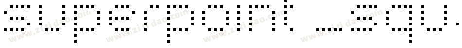 superpoint _square字体转换